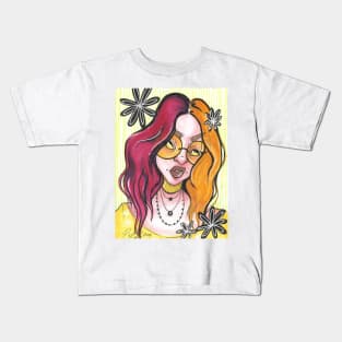 Flower Power Hippie Kids T-Shirt